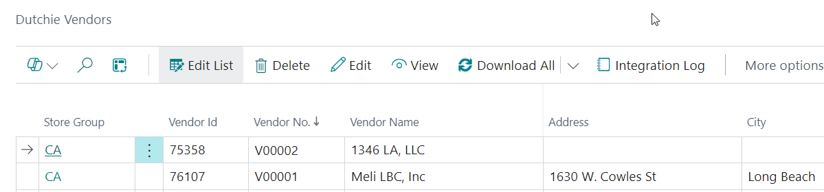 Dutchie Vendors Page